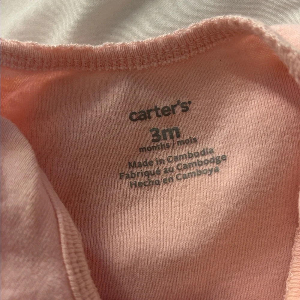 Carter's Light Pink Unicorn Bodysuit 3 months